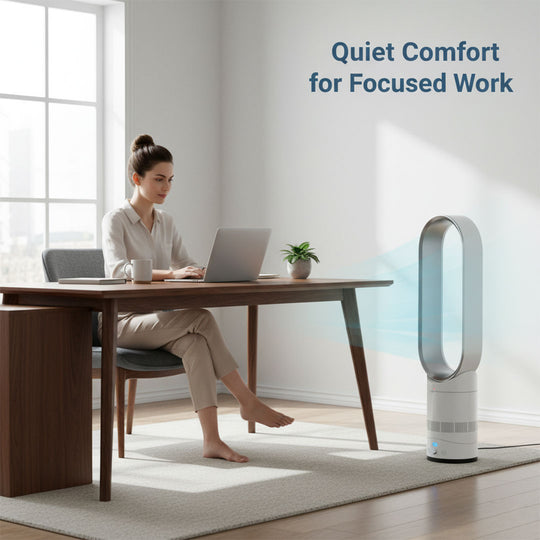 16 Inch Bladeless Fan - Remote Control - Modern Design