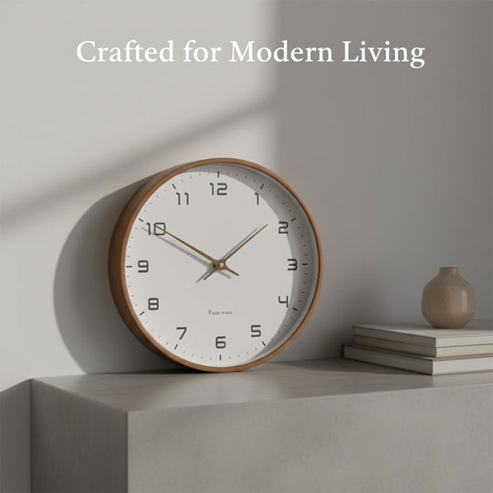 Wooden Wall Clock - Minimalist Design - Silent Movement