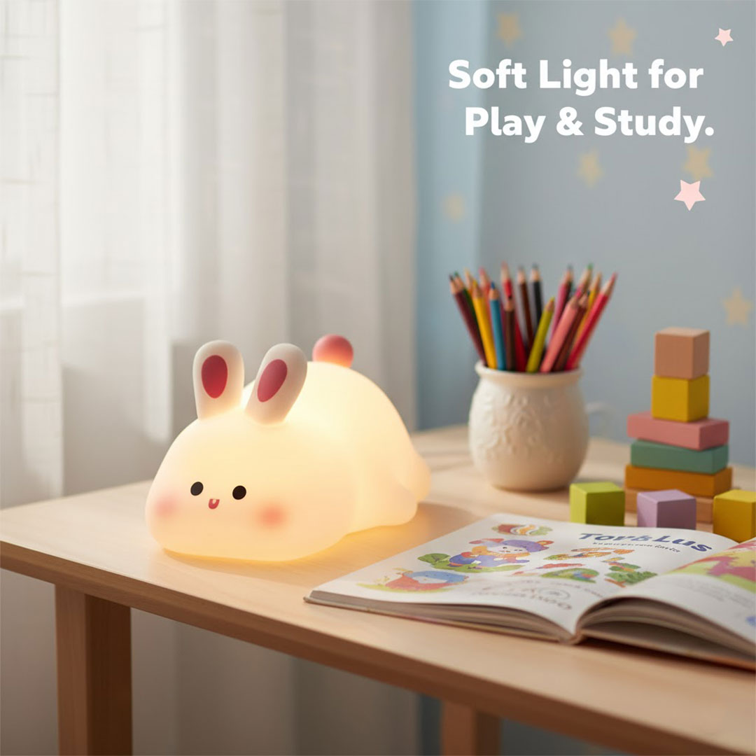 Children's Night Light - Silicone Animal - USB Rechargeable