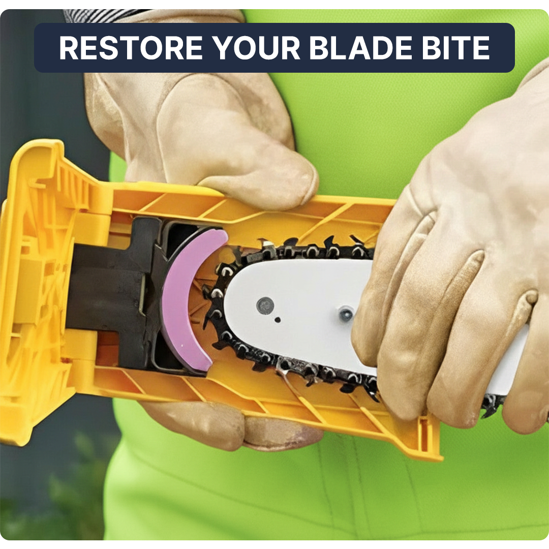 Chainsaw Sharpener - Blade Holder - Stone Attachment