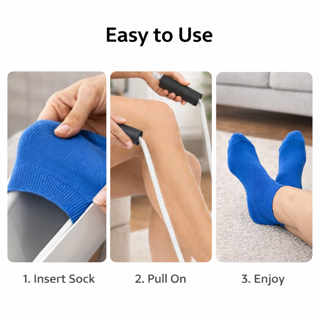 Sock Wearing Device - Mobility Support - No Bend