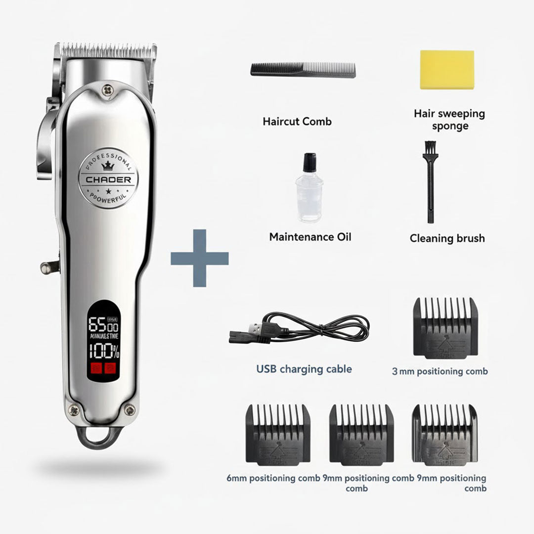 Dog Hair Clipper - Rechargeable Trimmer - Metal Design