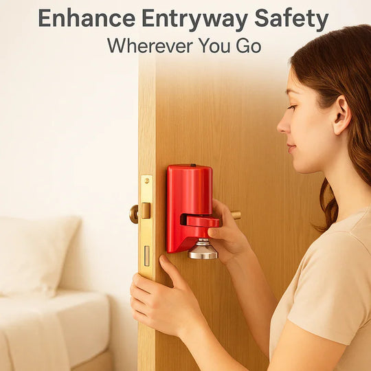 Portable Door Lock - Alarm Feature - Travel Use