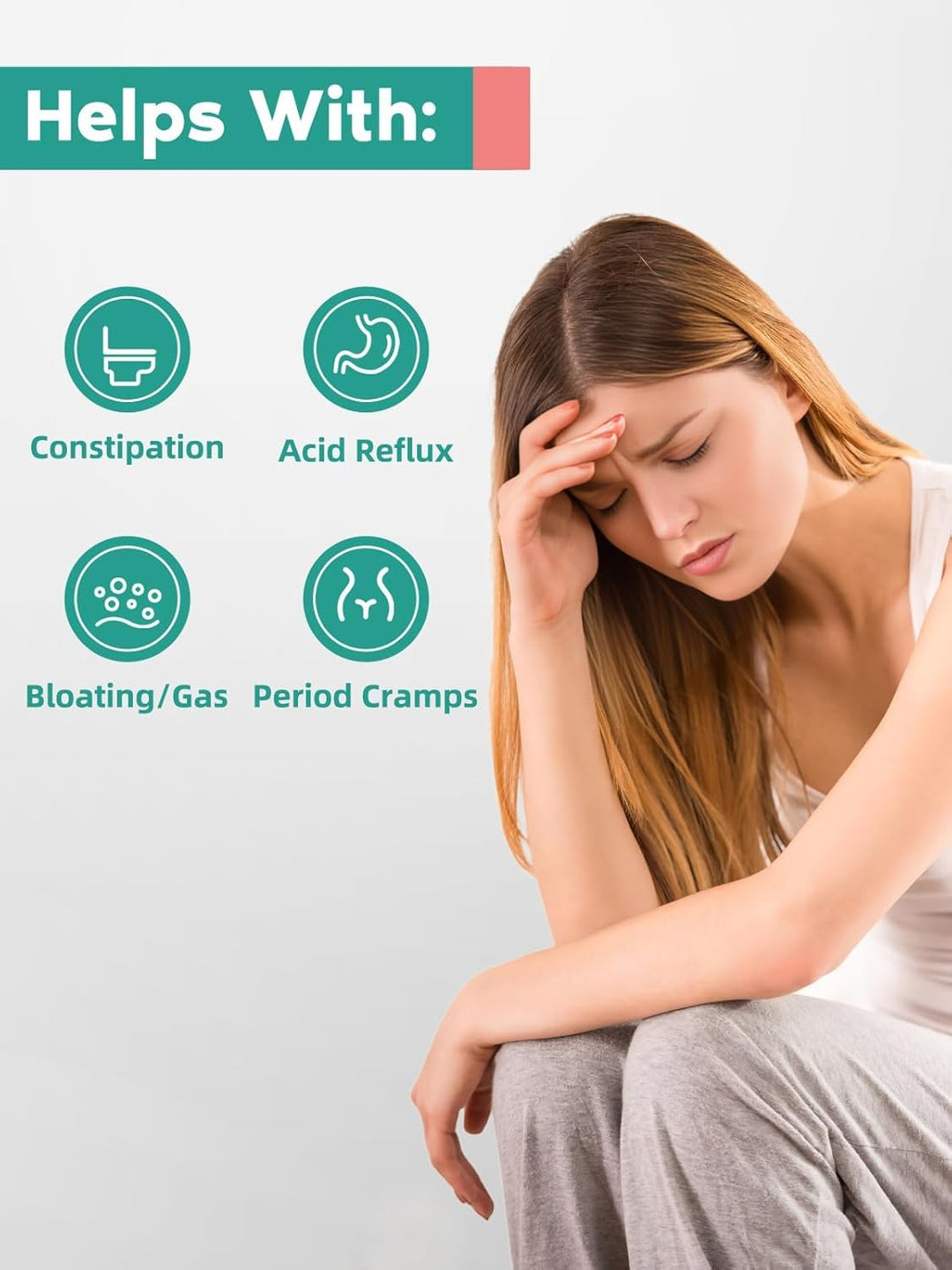 Abdominal Massager - Heat Function - Rechargeable Design