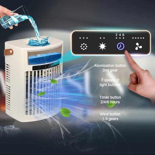 Air Cooler Fan - Portable Design - Adjustable Settings