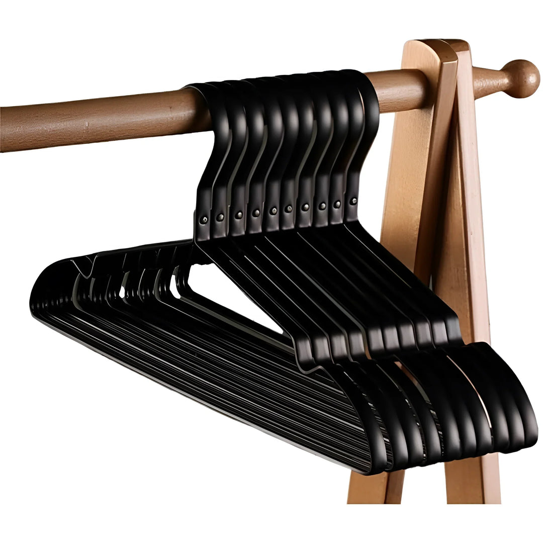 Anti-Slip Clothes Hangers - Velvet Coating - Gold and Silver Finish