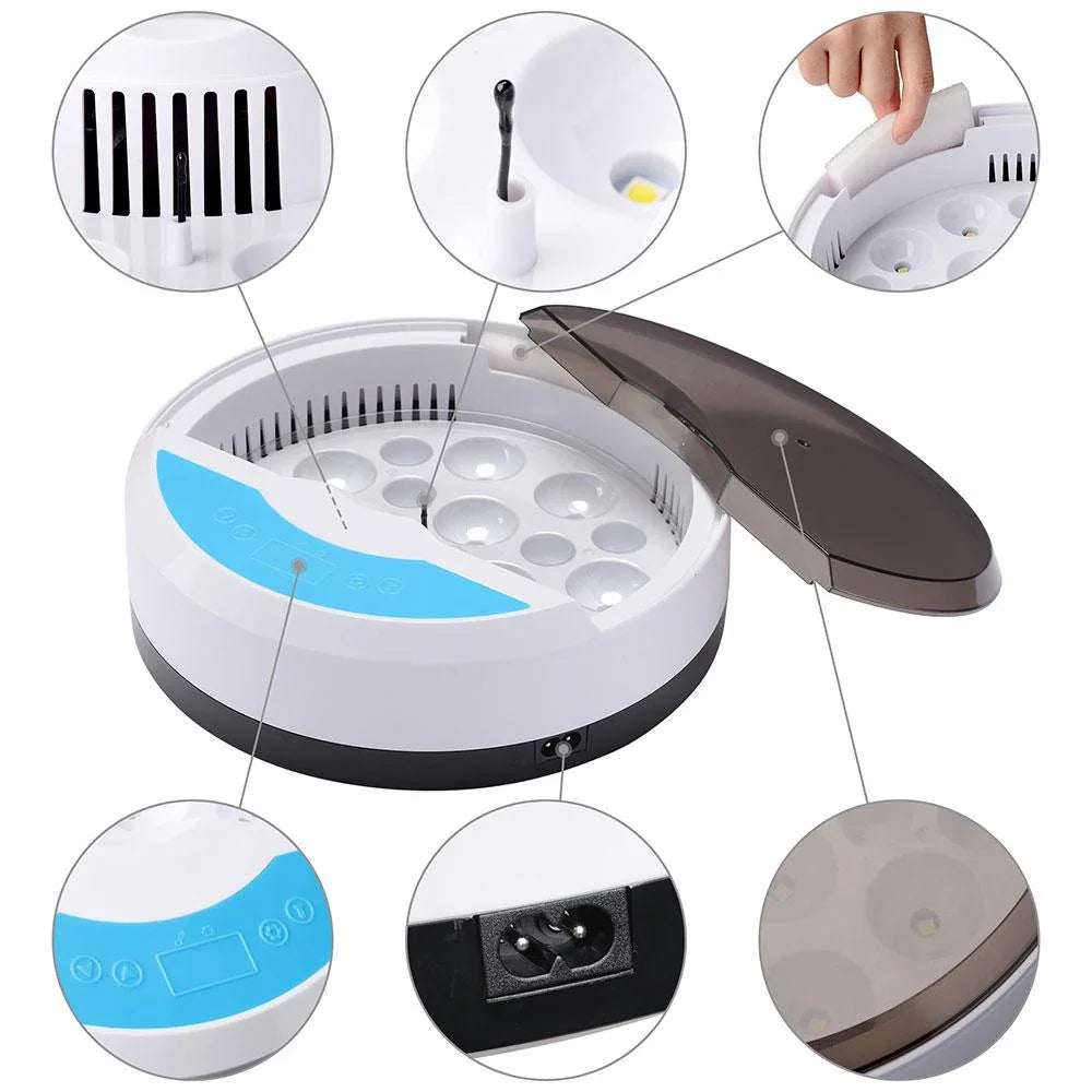 Automatic Egg Incubator - LED Display - Temperature Control