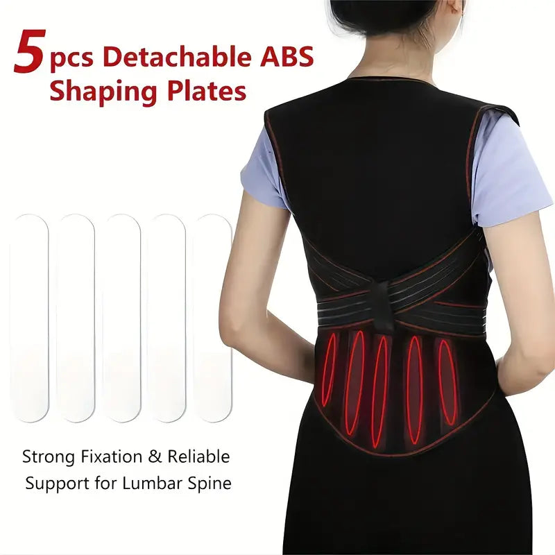 Back Support Belt - Magnetic Design - Adjustable Fit