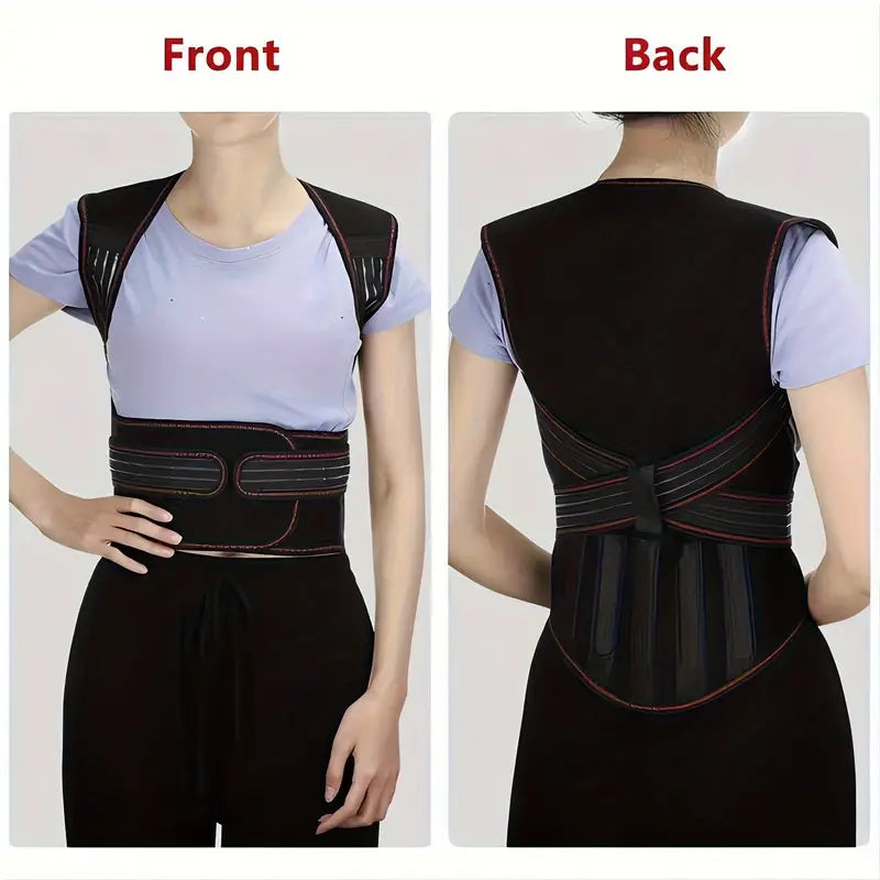 Back Support Belt - Magnetic Design - Adjustable Fit