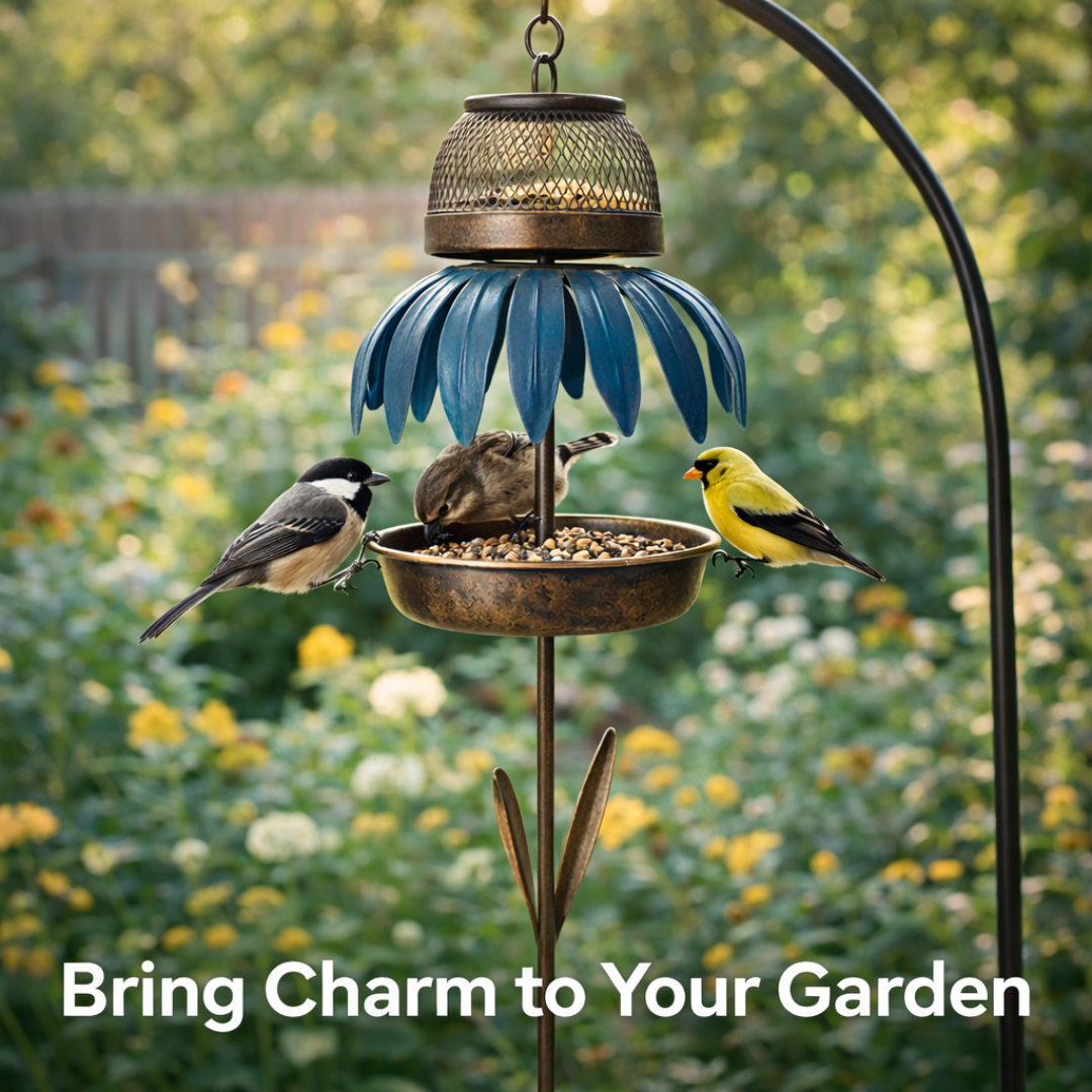 Bird Feeder - Coneflower Design - Outdoor Hanging