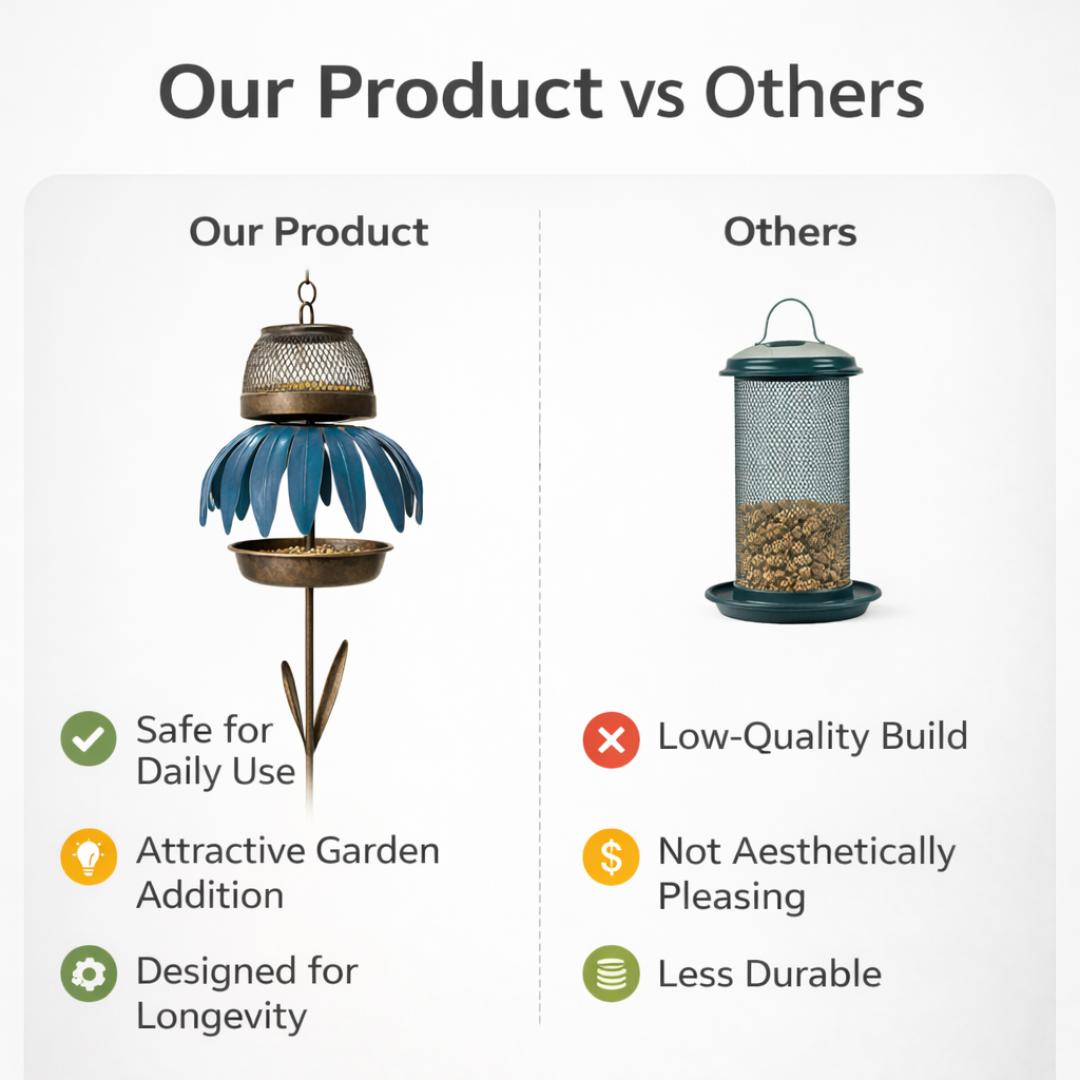 Bird Feeder - Coneflower Design - Outdoor Hanging