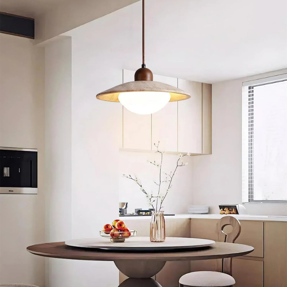 Pendant Lamp - Travertine Shade - G9 Socket - Luvonic
