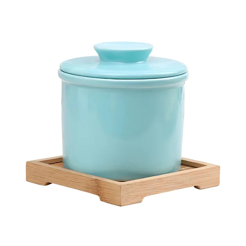 Butter Keeper - Ceramic Container - Water-Sealed Lid