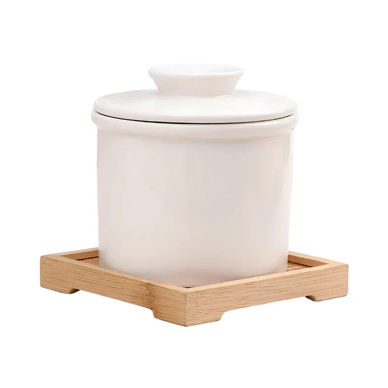 Butter Keeper - Ceramic Container - Water-Sealed Lid
