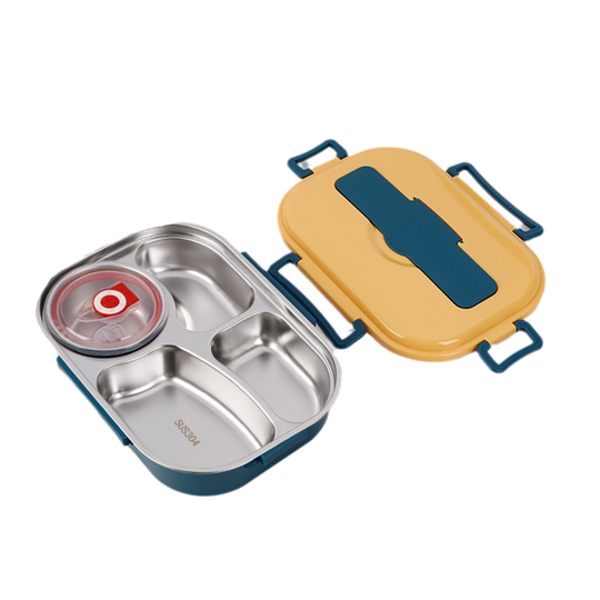 Thermal Lunch Box - Stainless Steel - Multi Compartment