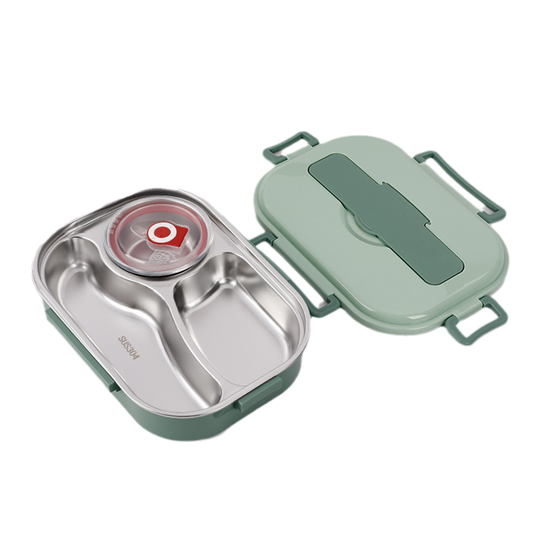 Thermal Lunch Box - Stainless Steel - Multi Compartment