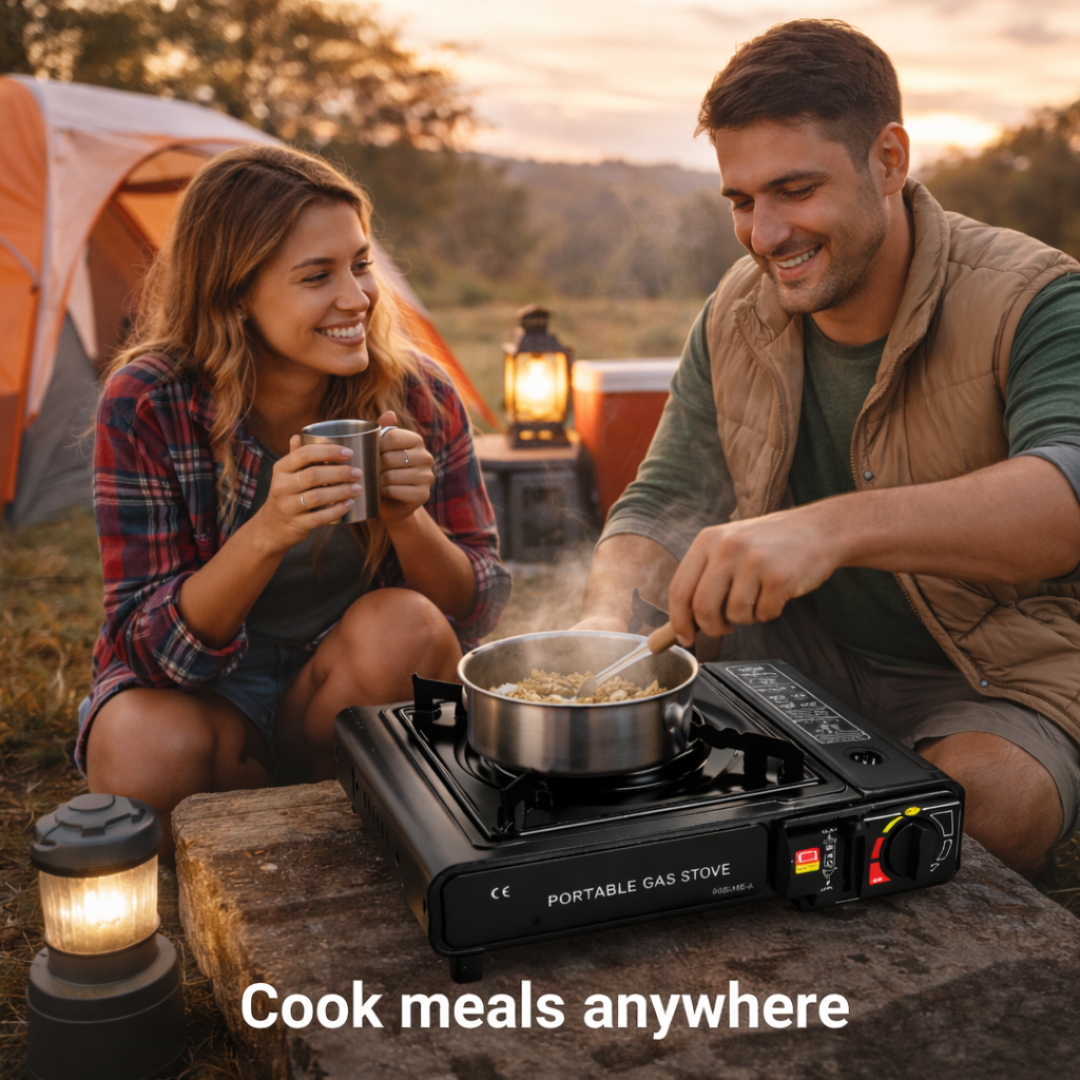 Camping Gas Stove - Portable Design - 2100W Power