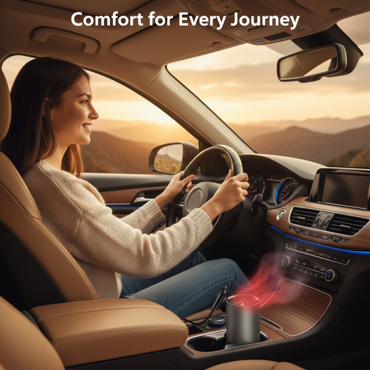 Car Heater Fan - 360° Rotatable - Adjustable Airflow