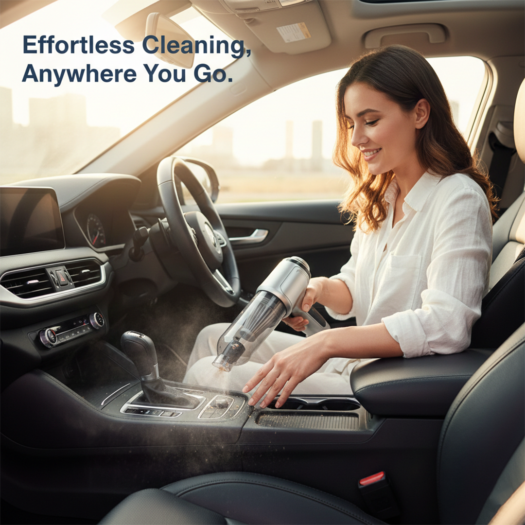 Car Vacuum Cleaner - Cordless Design - Multi Functional