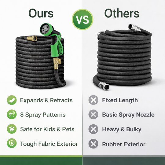 Garden Water Hose - Expandable Design - Outdoor Use