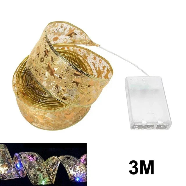 Christmas Lights Ribbon - Twinkle Ribbon - Festive Decoration