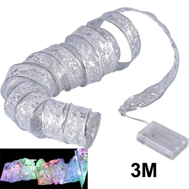 Christmas Lights Ribbon - Twinkle Ribbon - Festive Decoration
