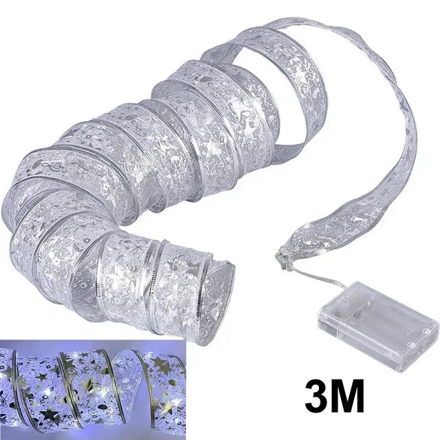 Christmas Lights Ribbon - Twinkle Ribbon - Festive Decoration