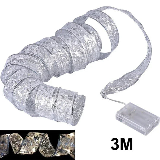 Christmas Lights Ribbon - Twinkle Ribbon - Festive Decoration