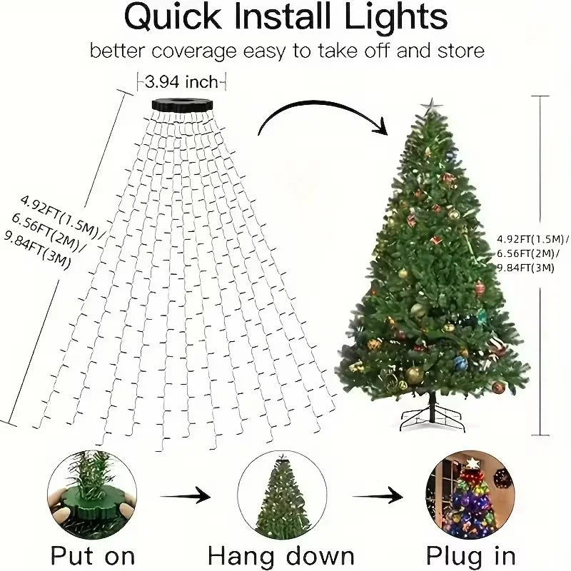 Christmas Tree Lights - USB Powered - Remote Control