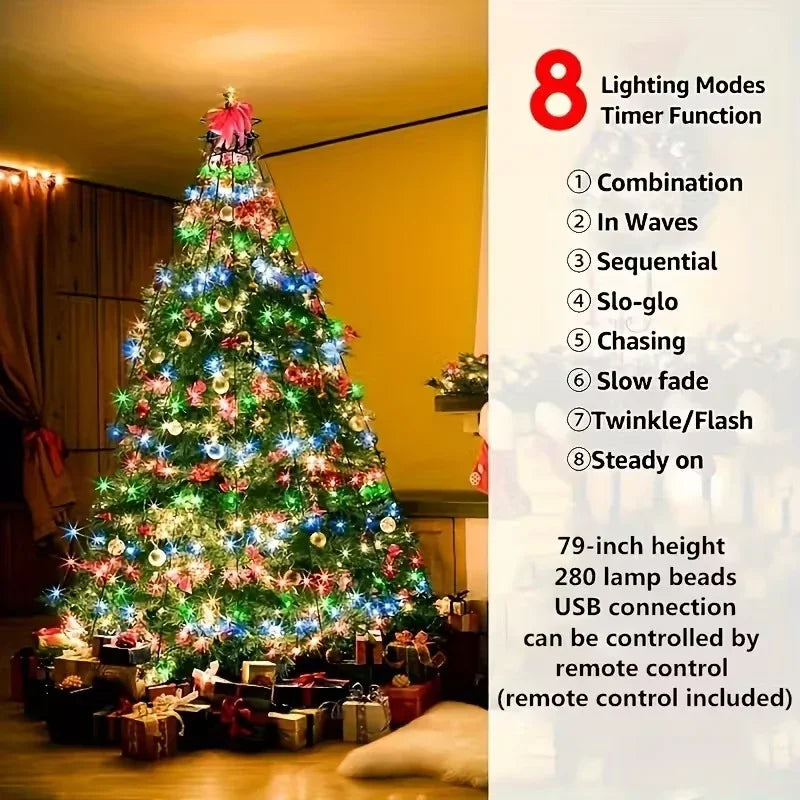 Christmas Tree Lights - USB Powered - Remote Control