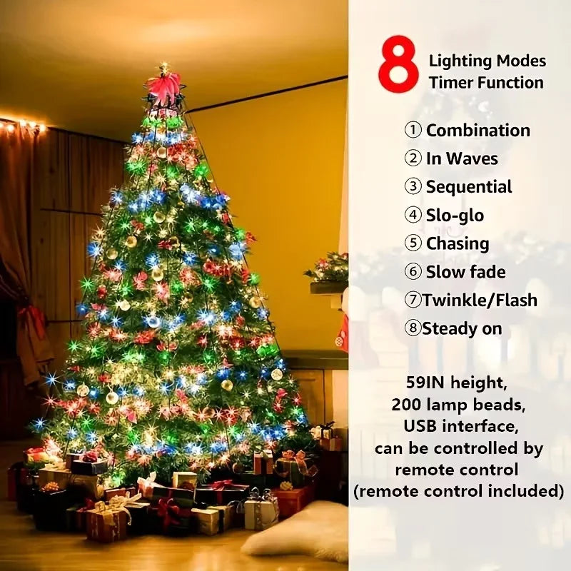 Christmas Tree Lights - USB Powered - Remote Control