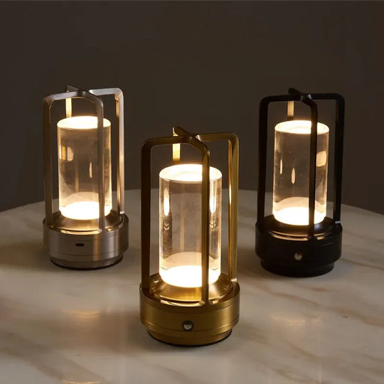 Cordless LED Lamp - Metal Design - Touch Control