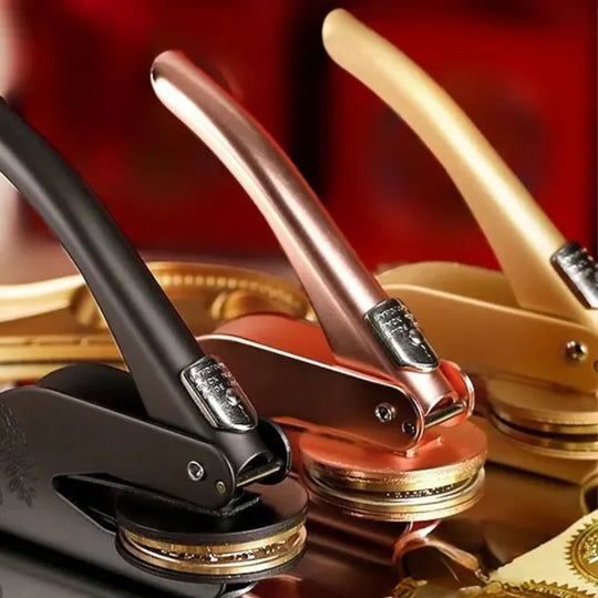 Custom Library Embosser - Personalised Stamp - Elegant Design