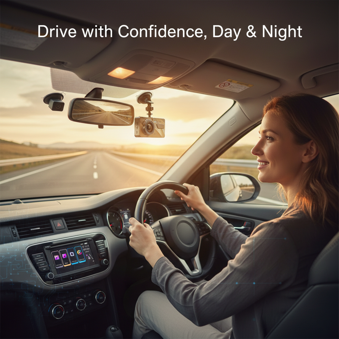 Dash Cam - Wireless Front - Rear Recording