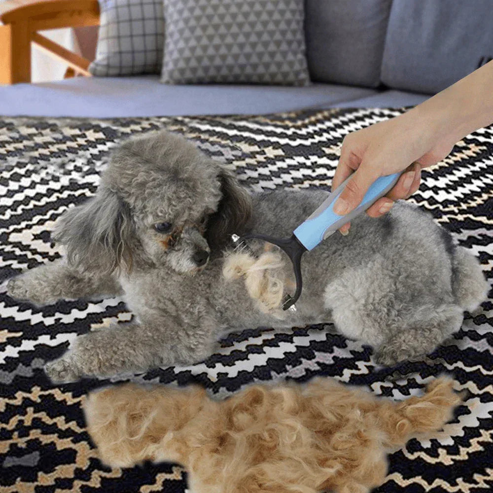 Detangling Pet Comb - Two-Sided Design - Stainless Steel