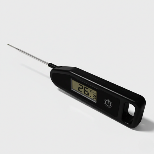 Digital Food Thermometer - Backlit Display - Foldable Probe