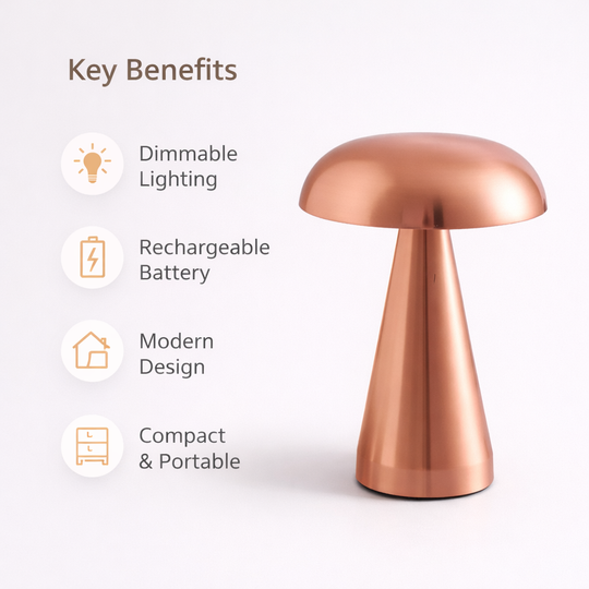 Dimmable Table Lamp - LED Lighting - Modern Design