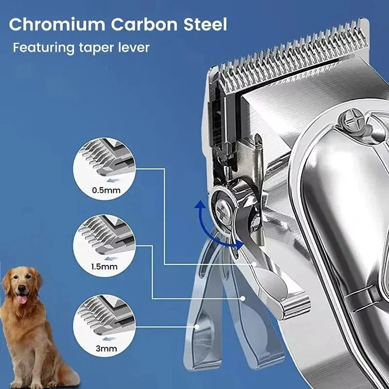 Dog Hair Clipper - Rechargeable Trimmer - Metal Design