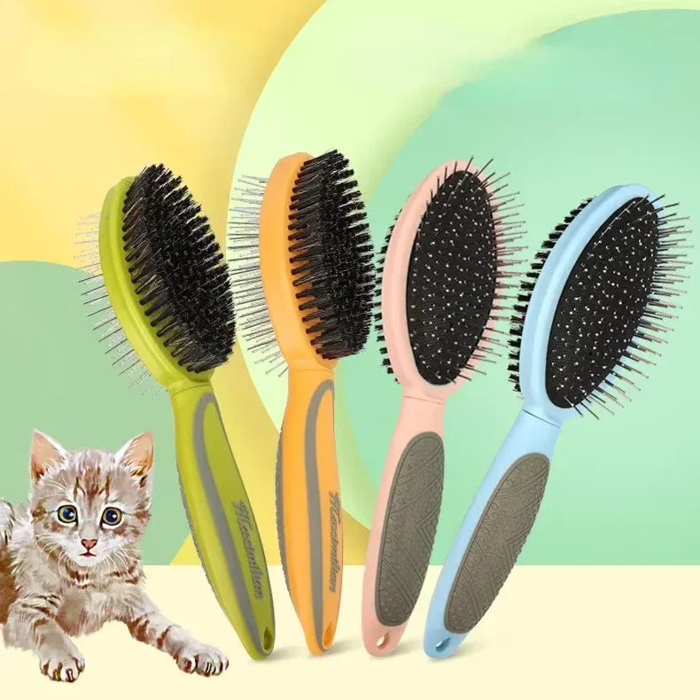 Double-Sided Pet Brush - Grooming Tool - Coat Care