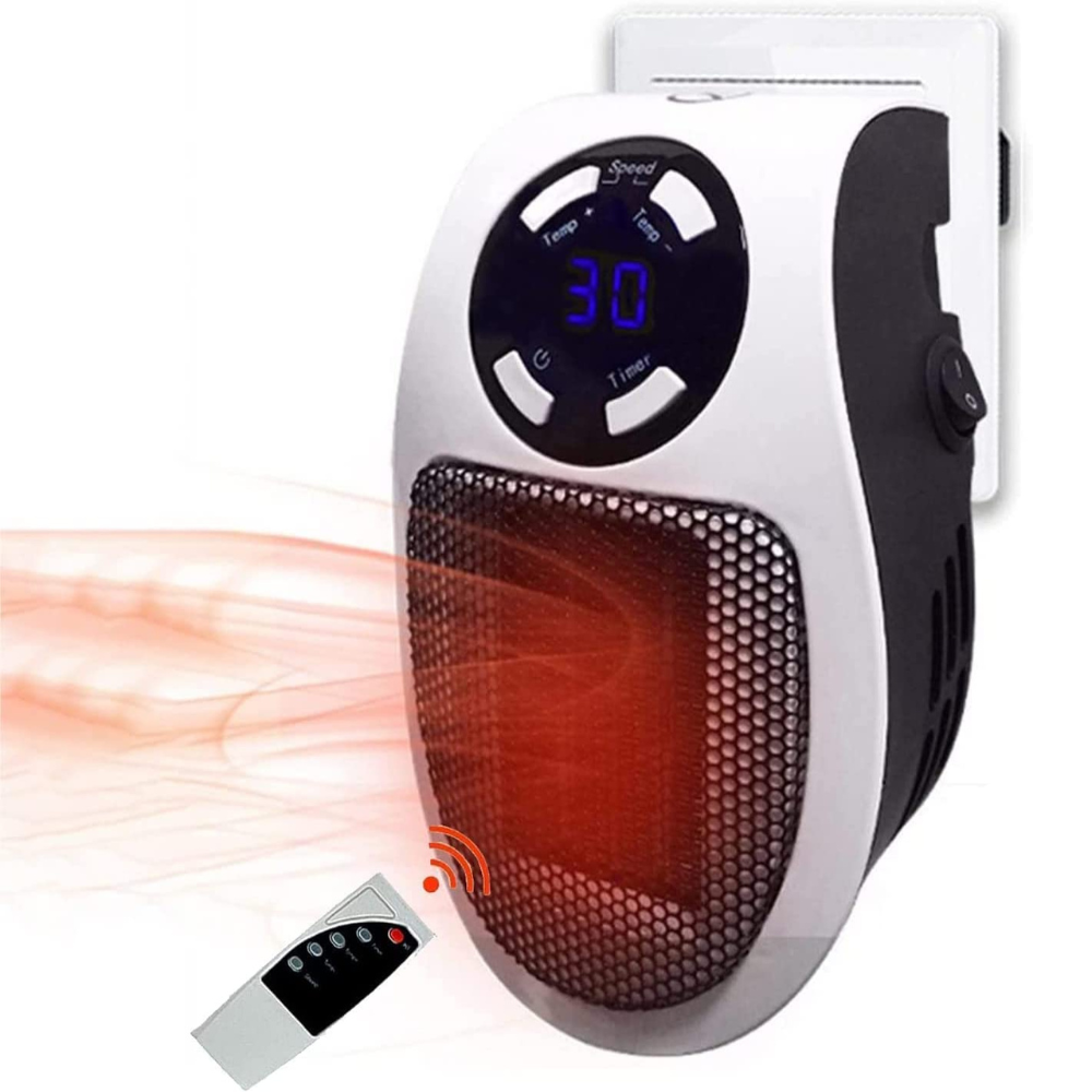 Electric Space Heater - Portable Plug-In - Compact Design
