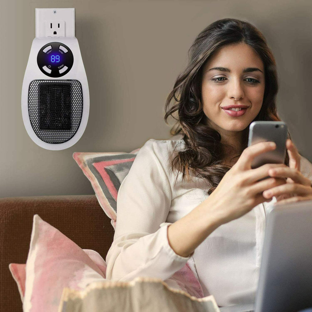 Electric Space Heater - Portable Plug-In - Compact Design