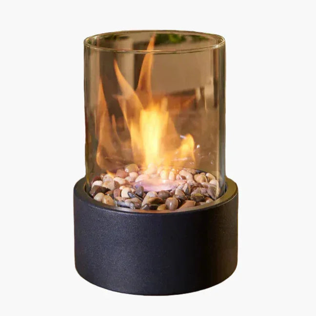 Ethanol Burner - Tabletop Fireplace - Glass Cylinder