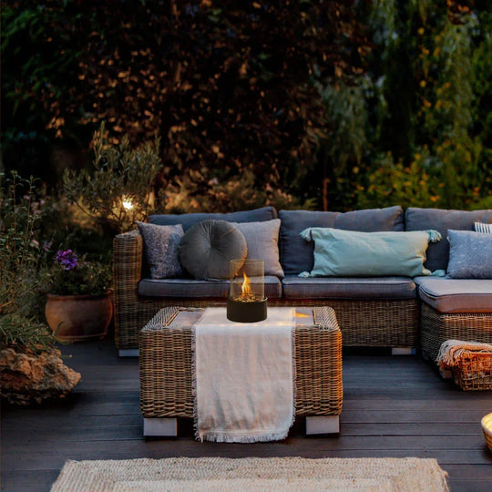 Ethanol Burner - Tabletop Fireplace - Glass Cylinder