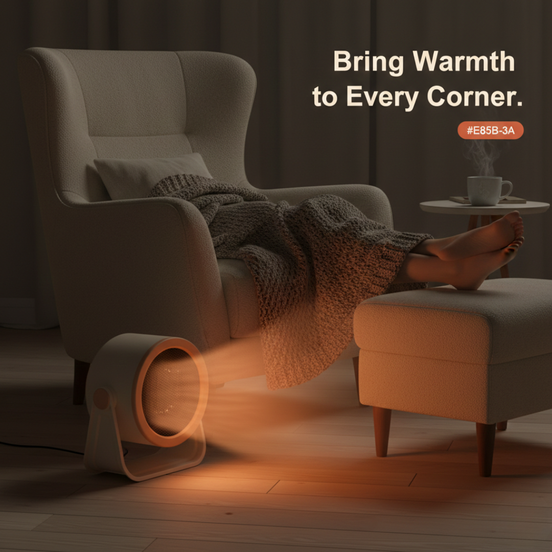 Fan Heater - Compact Design - Multi-Mode Function