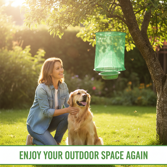 Fly Trap - Outdoor Reusable - Hanging Cage