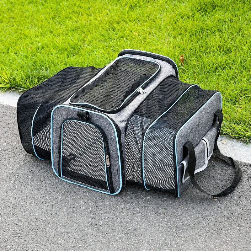 Foldable Pet Carrier - Compact Design - Secure Travel