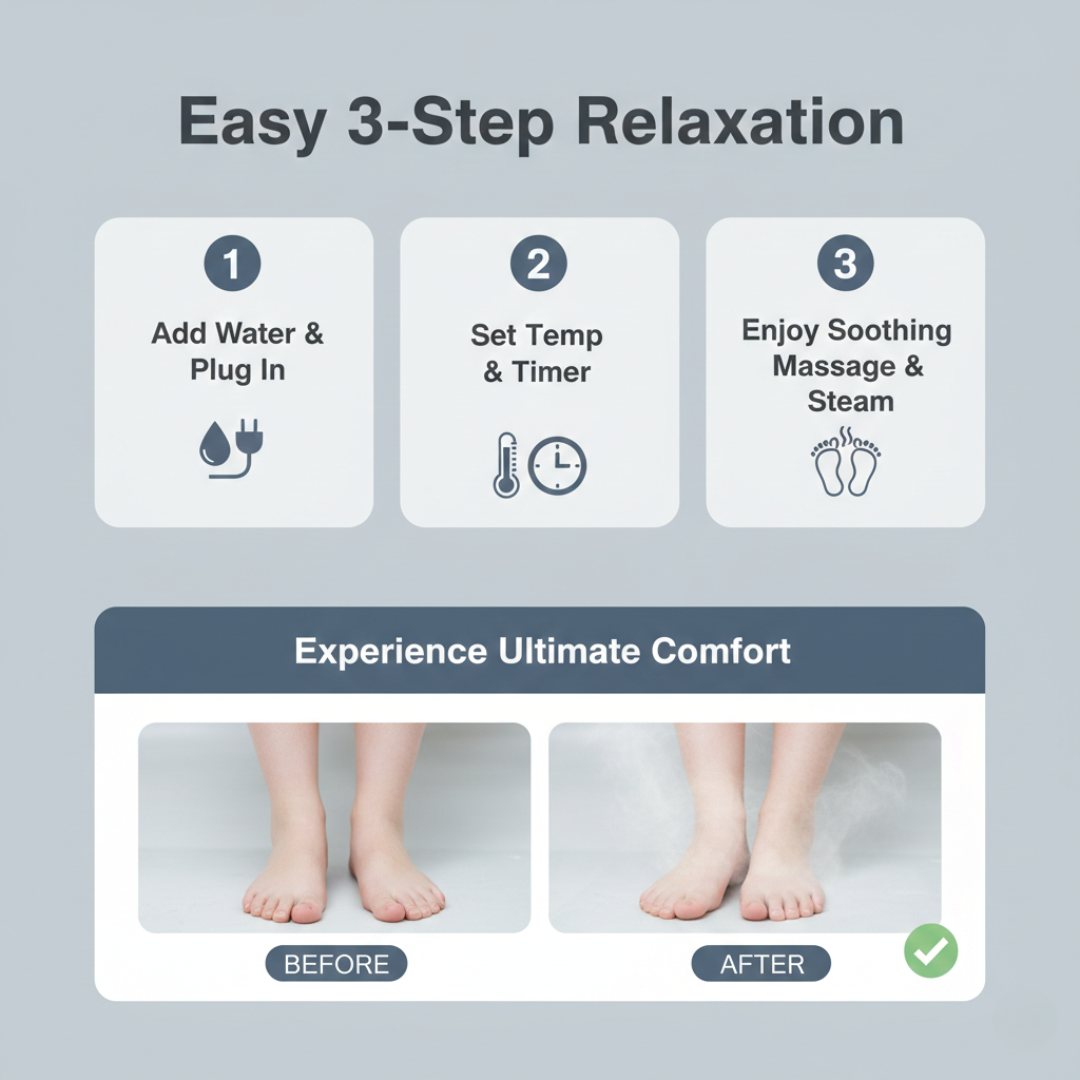 Foot Spa Massager - Hydrotherapy - Heat Function