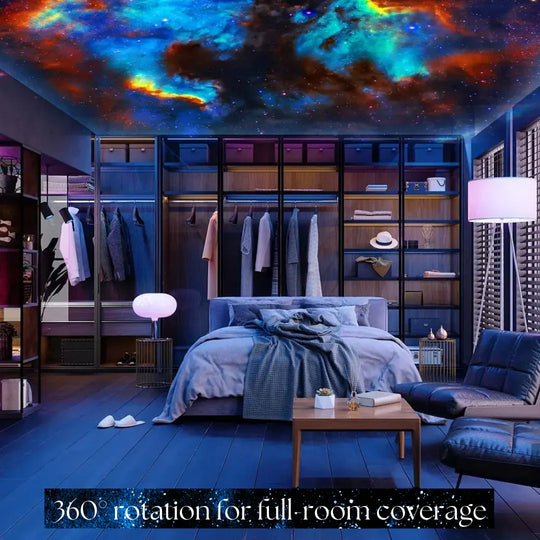 Galaxy Projector - 360° Rotation - Celestial Display