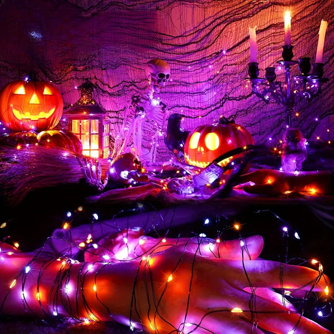 Halloween String Lights - Solar-Powered - Outdoor Decoration