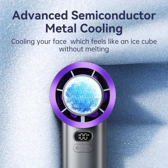 Handheld Fan - Portable Design - Rechargeable Battery